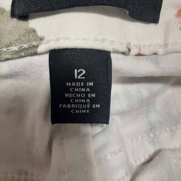 Nine West Jeans Women’s Floral Print Cigarette Skinny Ankle 12 - Picture 5 of 6